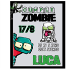 Invitación Zombies Pers